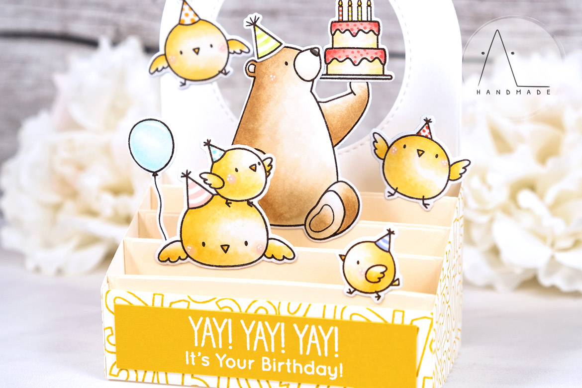 AL handmade - My Favorite Things DT - Outside the Box - BB Birthday Chicks and BB Birthday Bears