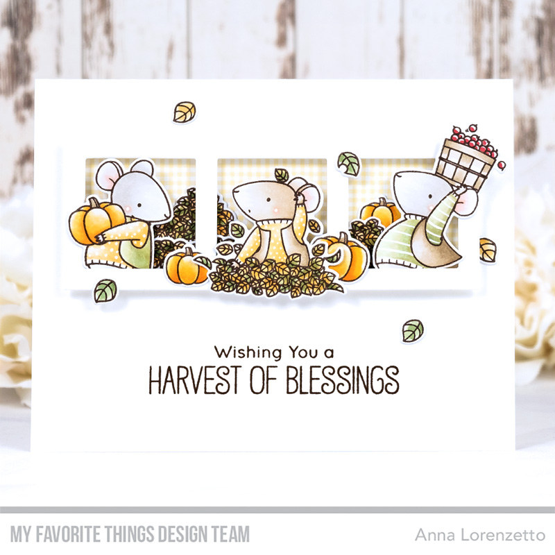 AL handmade - My Favorite Things - BB Harvest Mouse stamp set and Die-namics