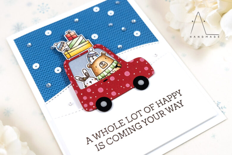 AL handmade - My Favorite Things - Special Delivery stamp set and Cute Caravan Die-namics