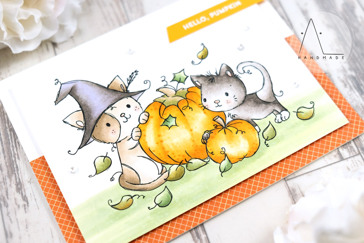 AL handmade - Rachelle Anne Miller DT - Halloween Cats Digital Stamp