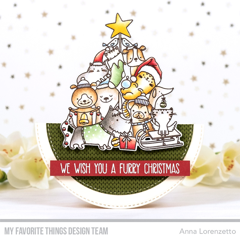 AL handmade - My Favorite Things - Paw La La La La stamp set and Die-namics