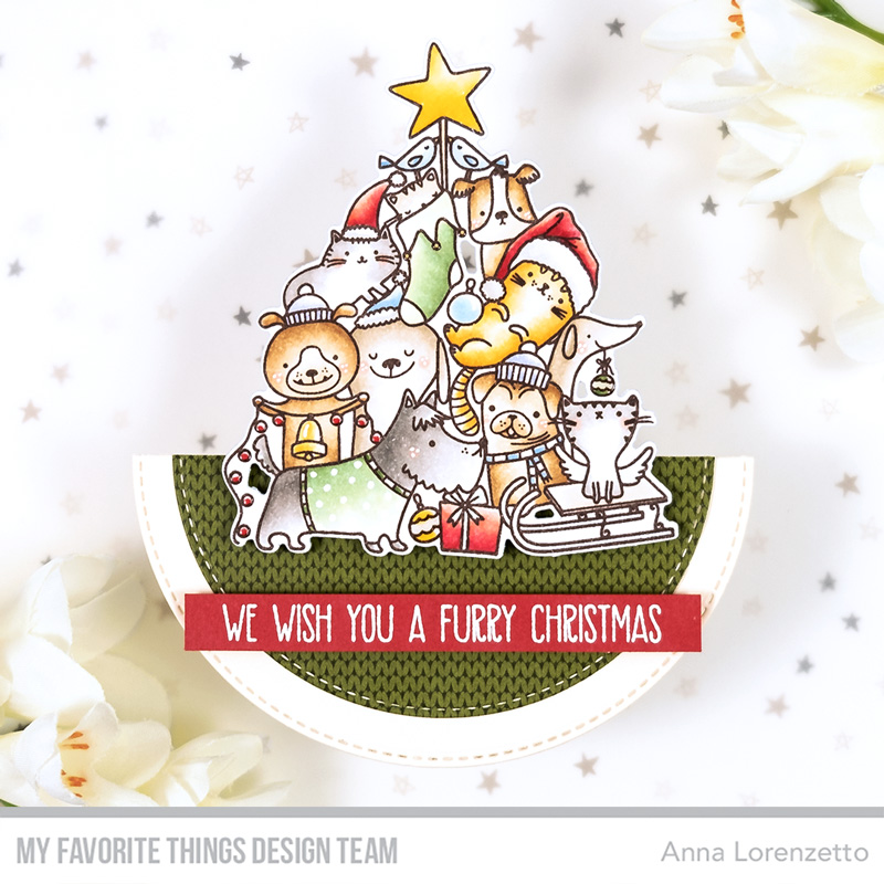 AL handmade - My Favorite Things - Paw La La La La stamp set and Die-namics
