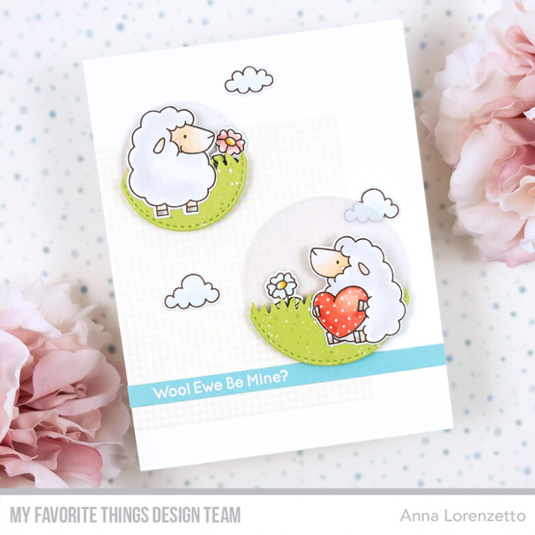 AL handmade - My Favorite Things DT - WSC 560 - BB Ewe Are the Best stamp set and Die-namics