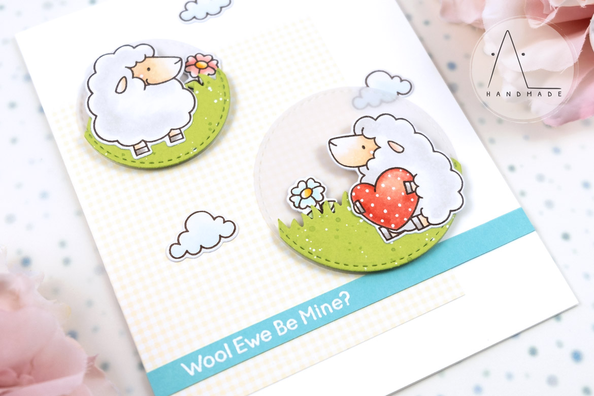 AL handmade - My Favorite Things DT - WSC 560 - BB Ewe Are the Best stamp set and Die-namics