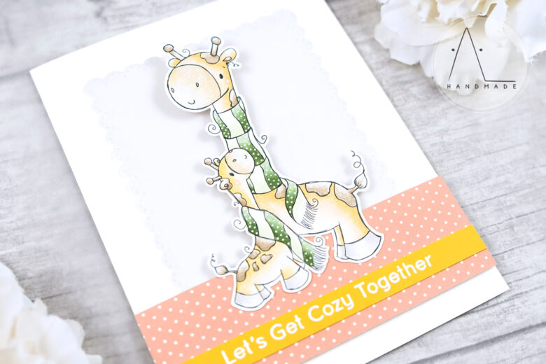 AL handmade - Rachelle Anne Miller DT - Giraffe Hug Digital Stamp