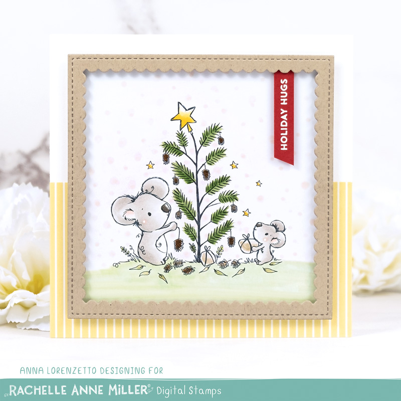 AL handmade - Rachelle Anne Miller DT - Koala Christmas Digital Stamp