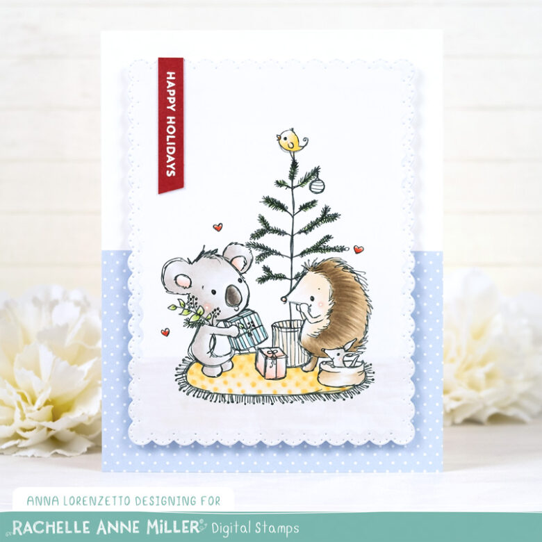 AL handmade - Rachelle Anne Miller DT - Aussie Christmas Digital Stamp