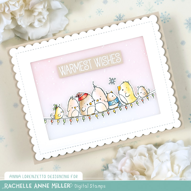 AL handmade - Rachelle Anne Miller DT - Holiday Birds Digital Stamp