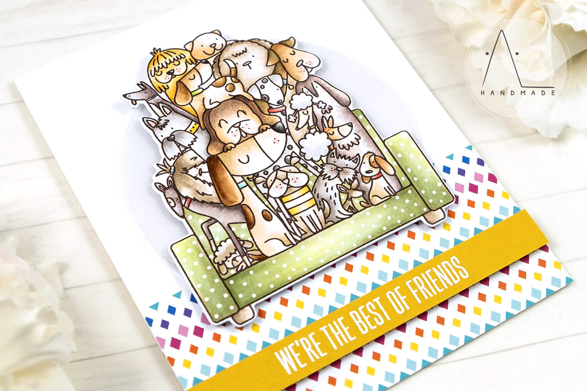 AL handmade - My Favorite Things DT - Best Dog Friends stamp set and Die-namics