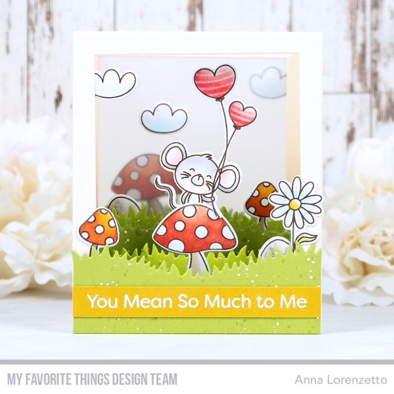 AL handmade - My Favorite Things DT - Odd Couple stamp set and Shadow Box Die-namics