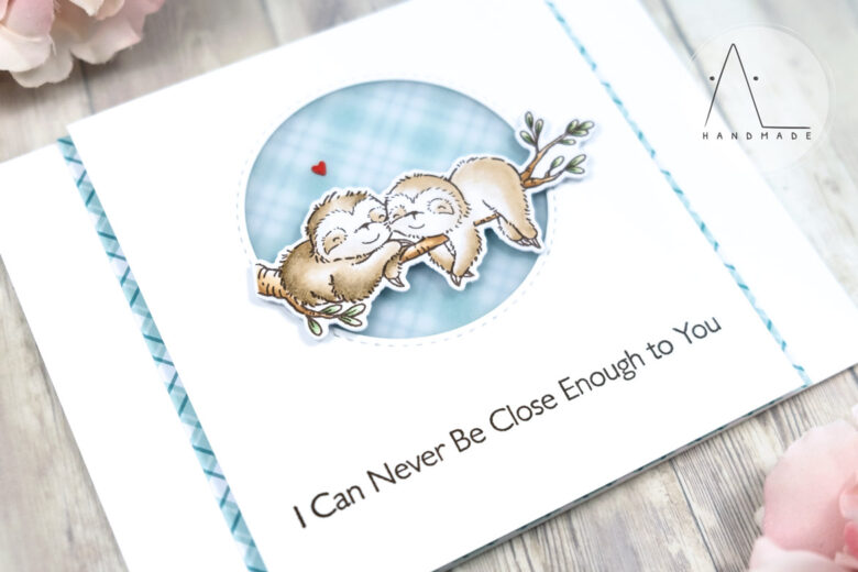 AL handmade - My Favorite Things DT - SY You Are My Happy Place stamp set and Die-namics