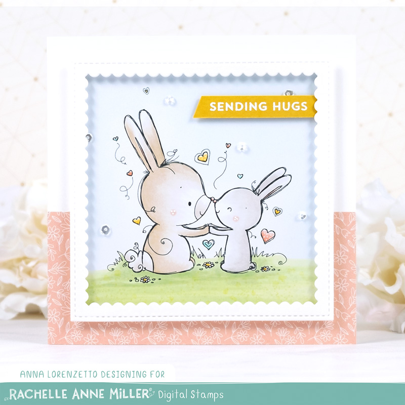 AL handmade - Rachelle Anne Miller DT - Mummy Bunny Digital Stamp