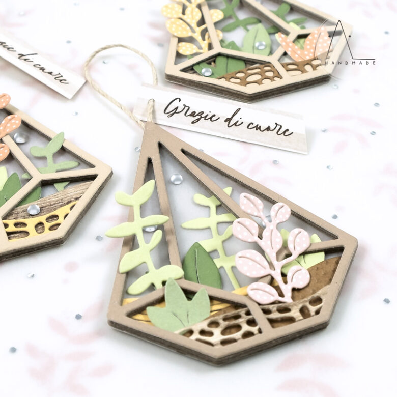 AL handmade - ModaScrap DT - Fustella Terrarium Box and Spring Greenery