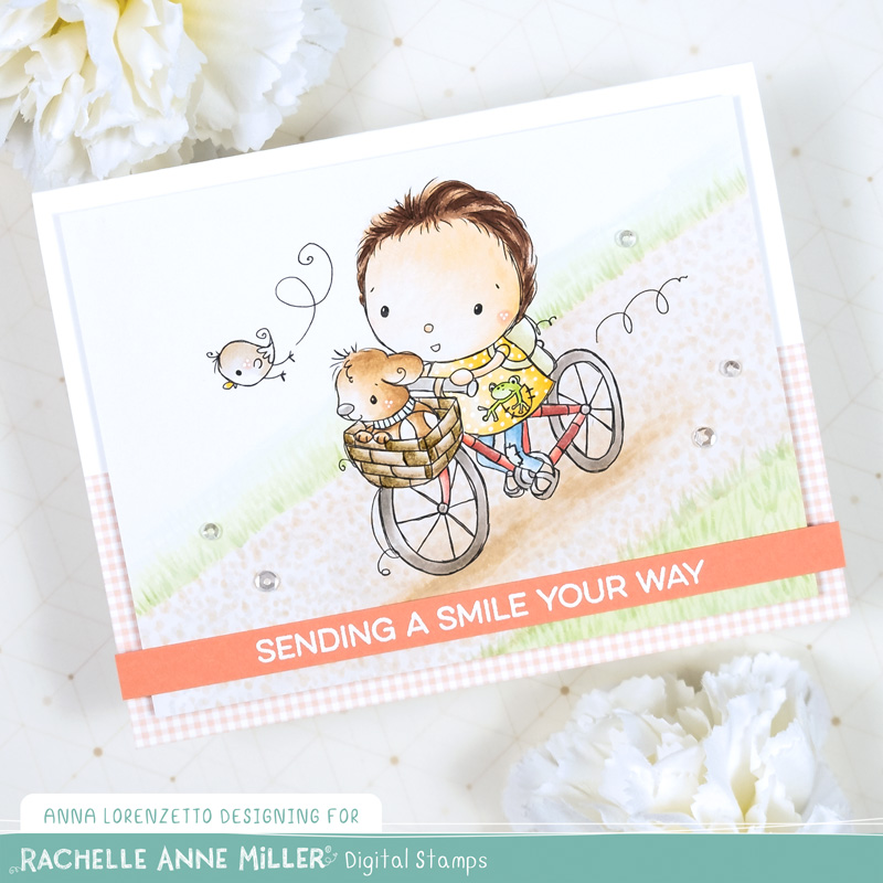 AL handmade - Rachelle Anne Miller DT - Bike Ride Digital Stamp