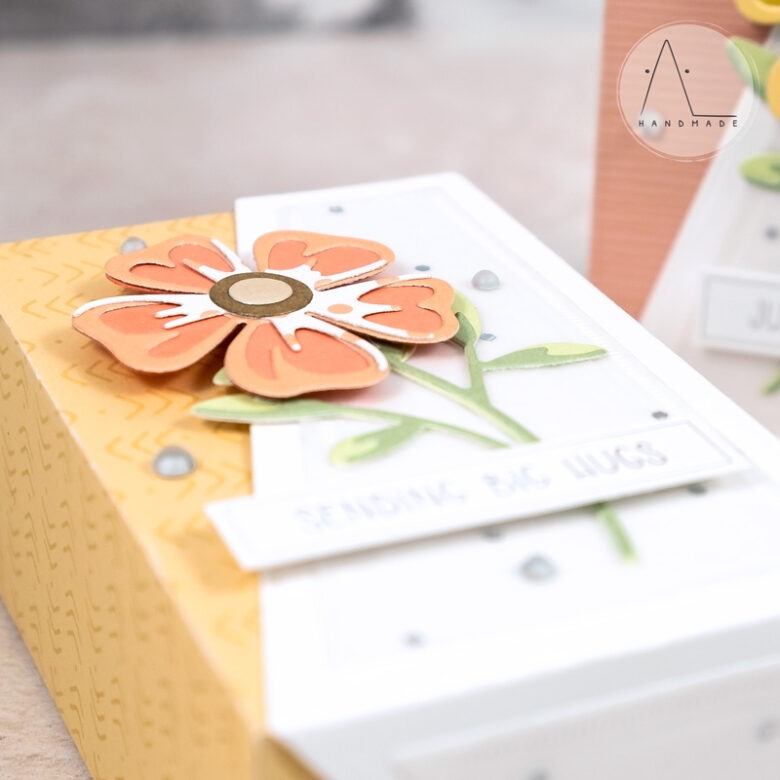 AL handmade - ModaScrap DT - Fustella Ticket Box and Layered Flower 1