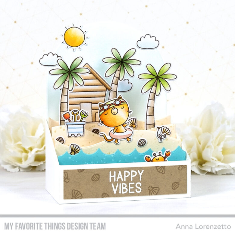 AL handmade - My Favorite Things DT - Best Beach Friends stamp set and Outside the Box Level Up Die-namics